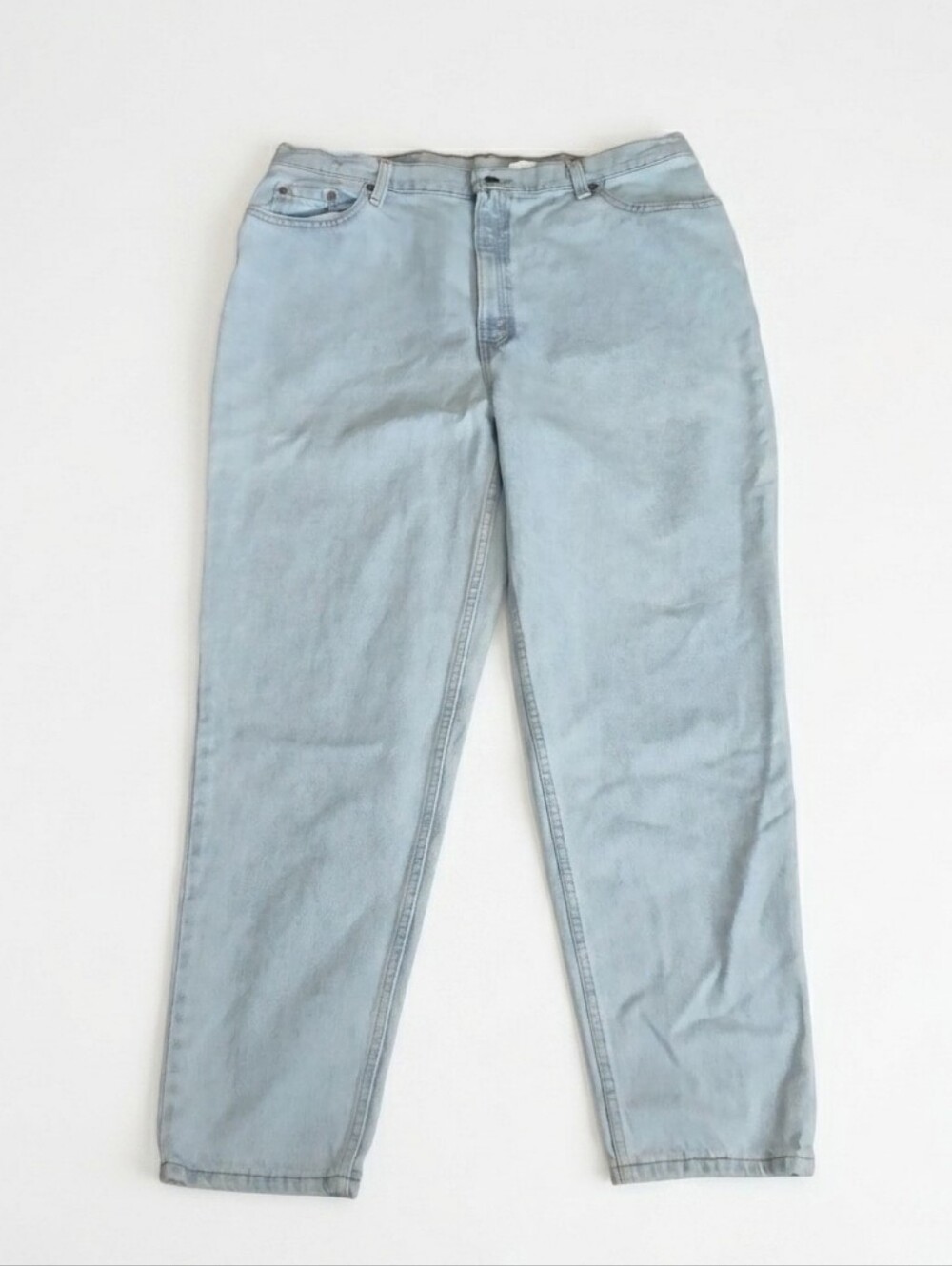 Vintage 90s Levi's 522 Jeans Womens 20 S High Waisted Mom Jeans Light Wash